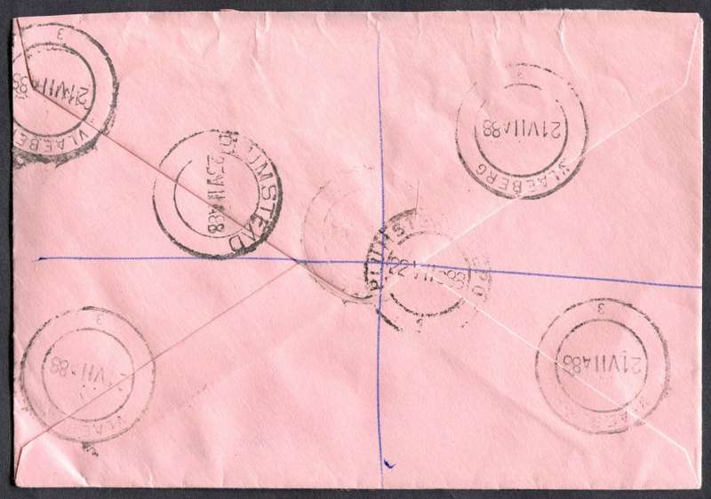 RSA - Cover Registered At Vlaeberg Post Office
