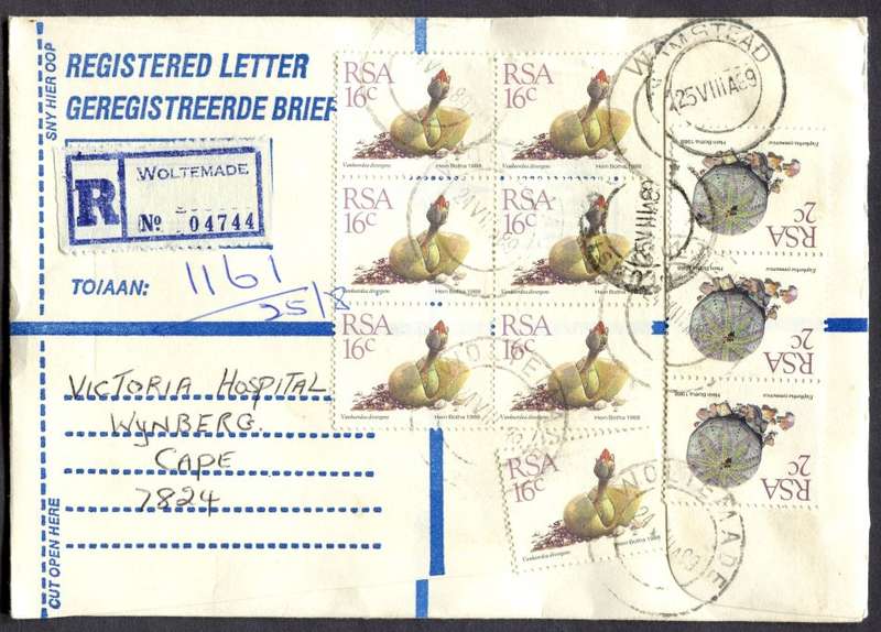 RSA - Cover Registered At Woltemade Post Office