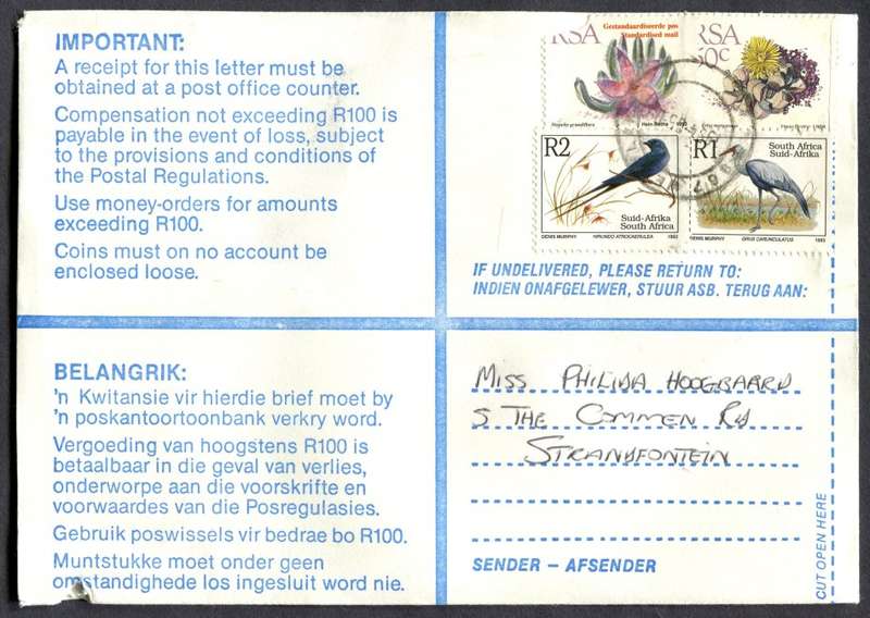 RSA - Cover Registered At Westlake Post Office