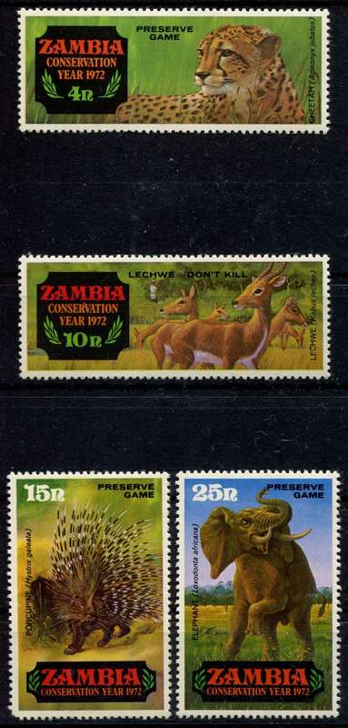 Zambia - Animals - 1972 - MNH