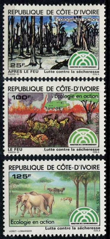 Ivory Coast - Animals - 1983 - MNH