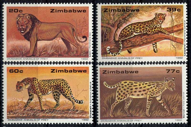 Zimbabwe - Animals - 1992 - MNH
