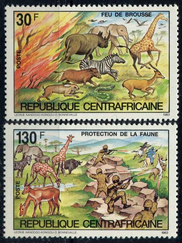 Central Africa - Animals - 1984 - MNH