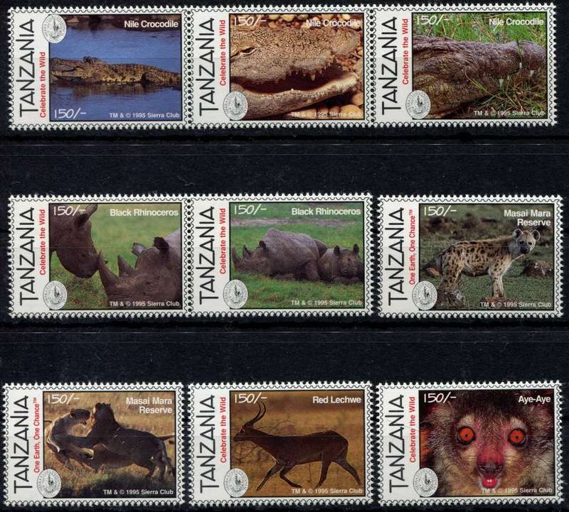 Tanzania - Animals - 1995 - MNH