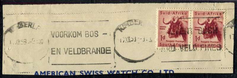Union of SA - Used on Piece
