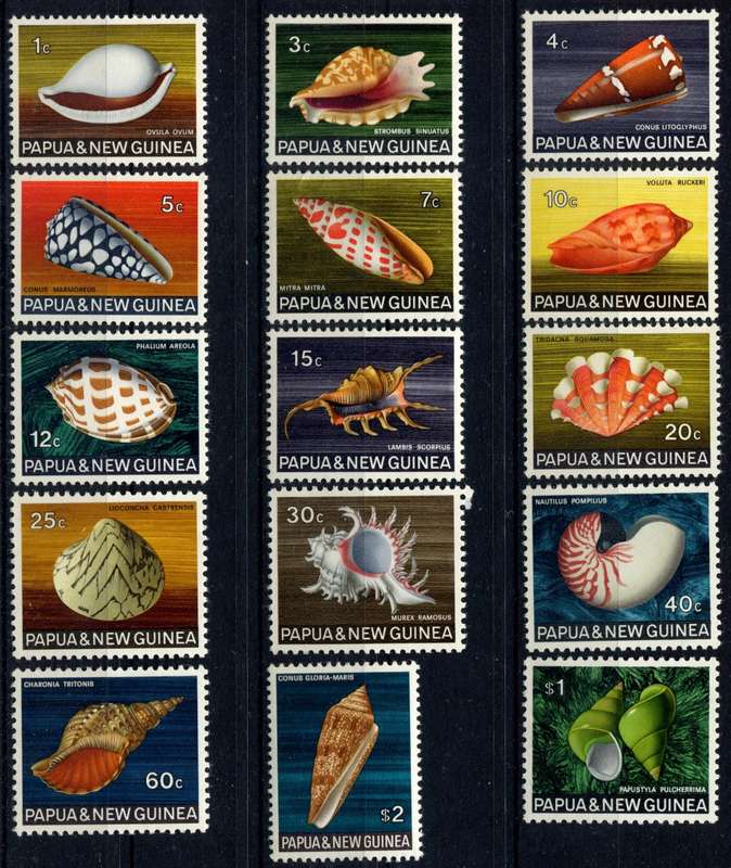 Papua New Guinea - Shells - 1968 - MM