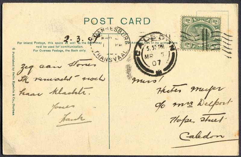 Transvaal - Post Card