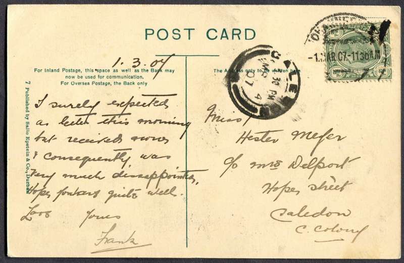 Transvaal - Post Card