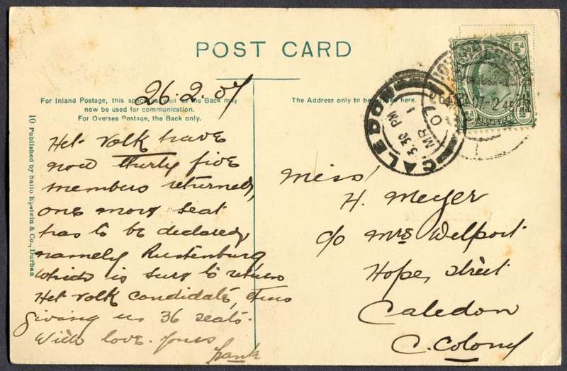 Transvaal - Post Card