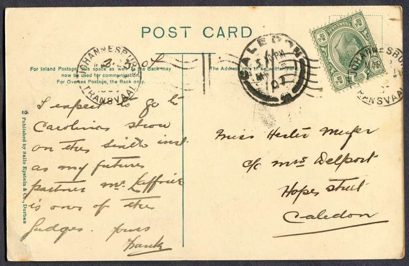 Transvaal - Post Card