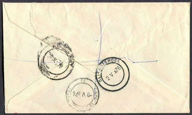 RSA - Cover Registered At Olifantshoek Post Office