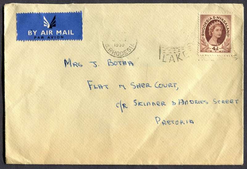 Rhodesia and Nyasaland - Cover