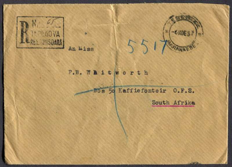 Romania - Registered Cover