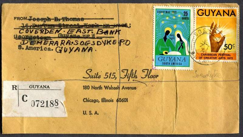 Guyana - Registered Cover