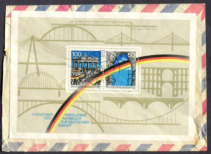 Germany - Cover With Miniature Sheet On The Back