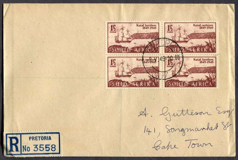 Union of SA - Registered Cover