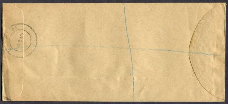 RSA - Cover Registered At Raadsaal Post Office