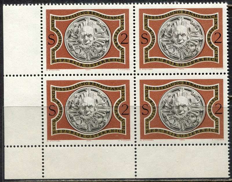 Austria - Block of 4 - 1974 - MNH