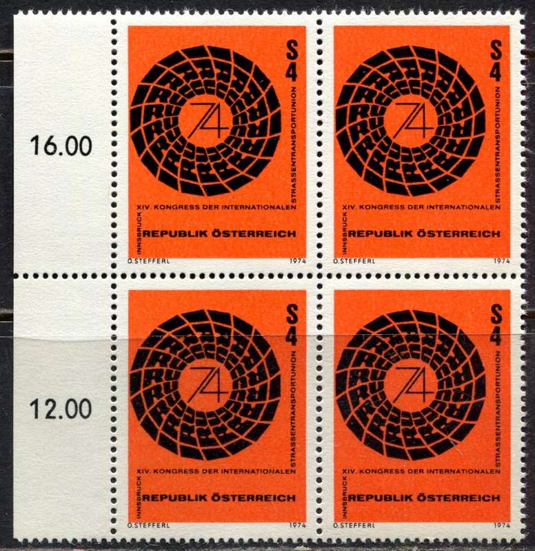 Austria - Block of 4 - 1974 - MNH