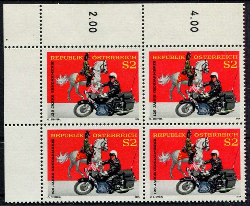 Austria - Block of 4 - 1974 - MNH