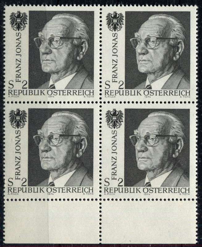 Austria - Block of 4 - 1974 - MNH