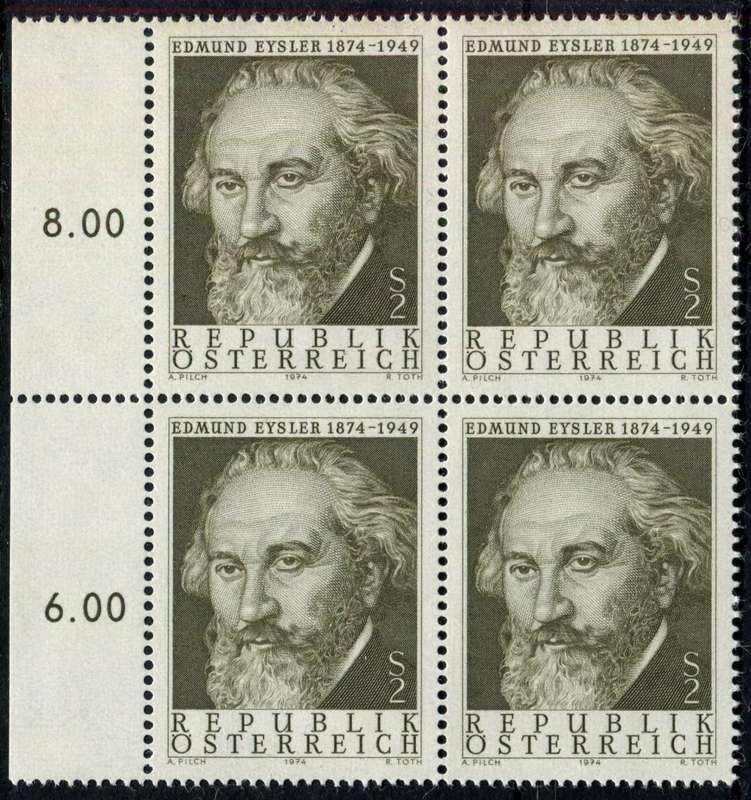 Austria - Block of 4 - 1974 - MNH