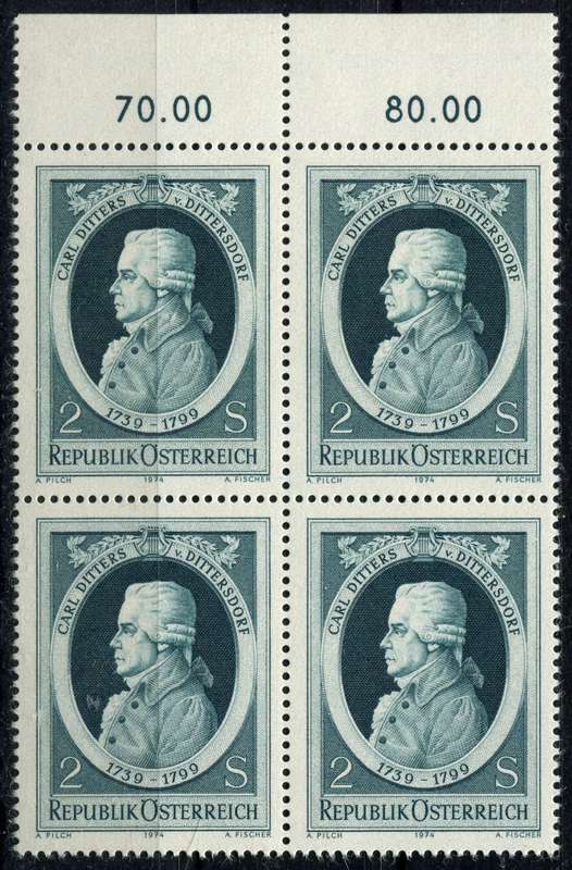 Austria - Block of 4 - 1974 - MNH