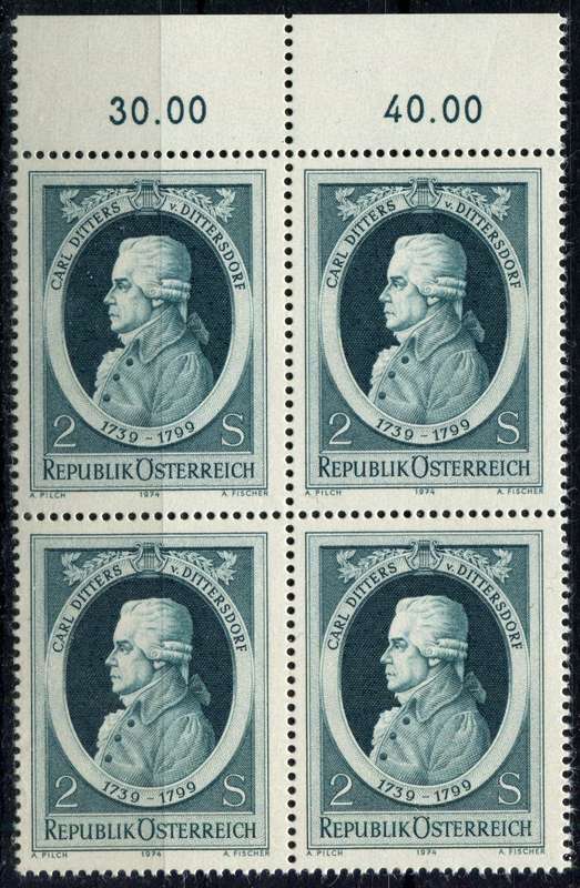 Austria - Block of 4 - 1974 - MNH