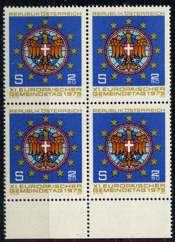Austria - Block of 4 - 1975 - MNH