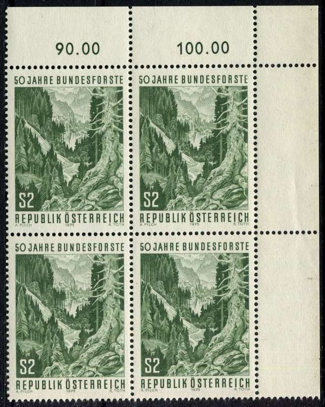 Austria - Block of 4 - 1975 - MNH