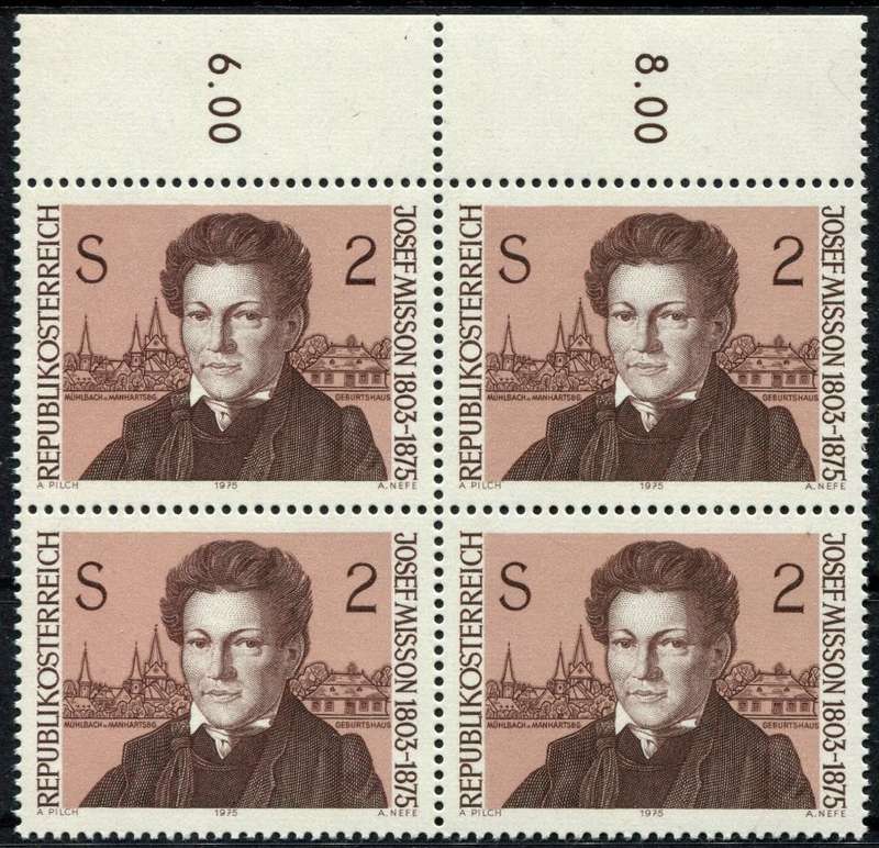 Austria - Block of 4 - 1975 - MNH