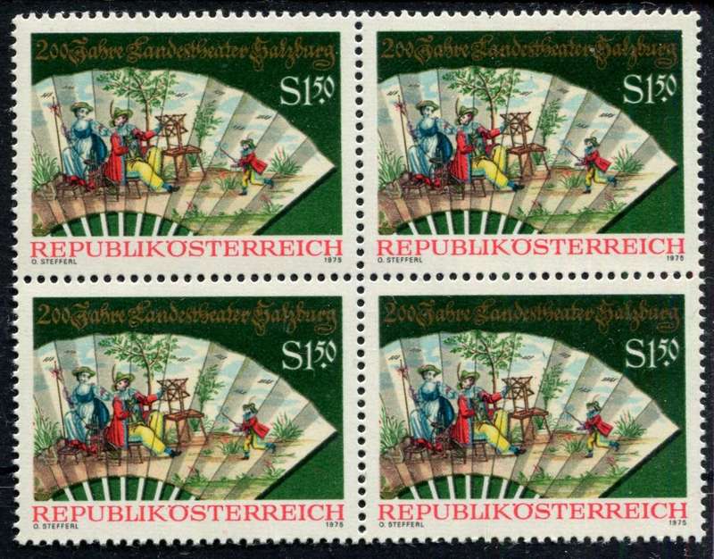 Austria - Block of 4 - 1975 - MNH