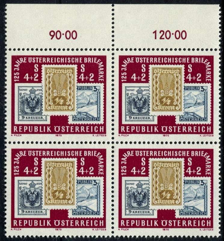 Austria - Block of 4 - 1975 - MNH