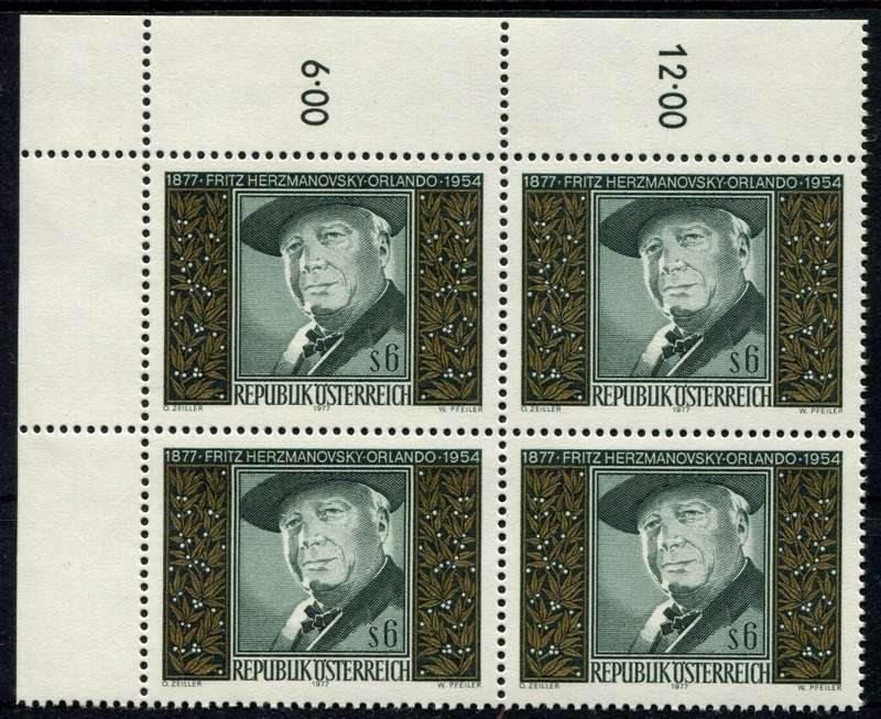 Austria - Block of 4 - 1977 - MNH