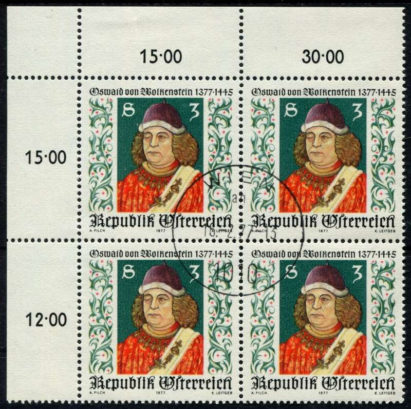 Austria - Block of 4 - 1977 - Used(CTO)