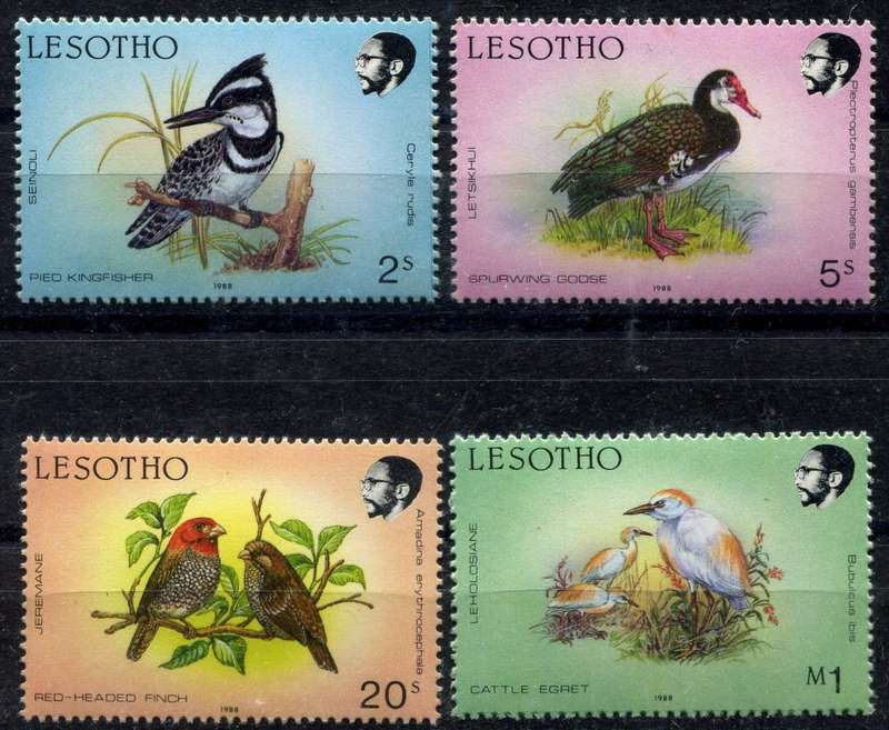 Lesotho - Birds - 1988 - MNH