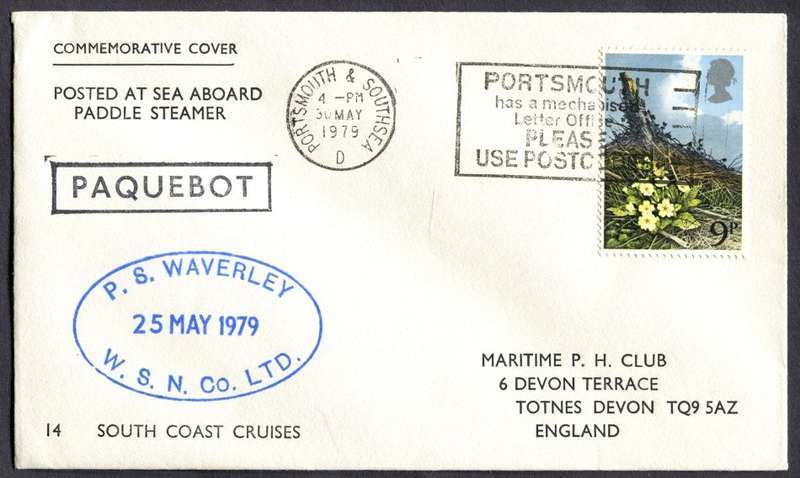 Great Britain - Paquebot - Posted At Sea - Cover