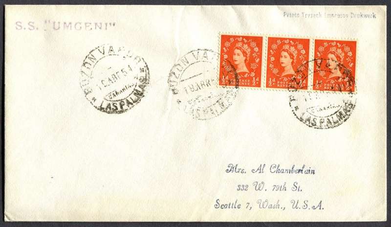 Great Britain - Paquebot - Posted At Sea - Cover