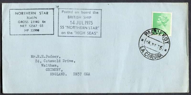 Great Britain - Paquebot - Posted At Sea - Cover