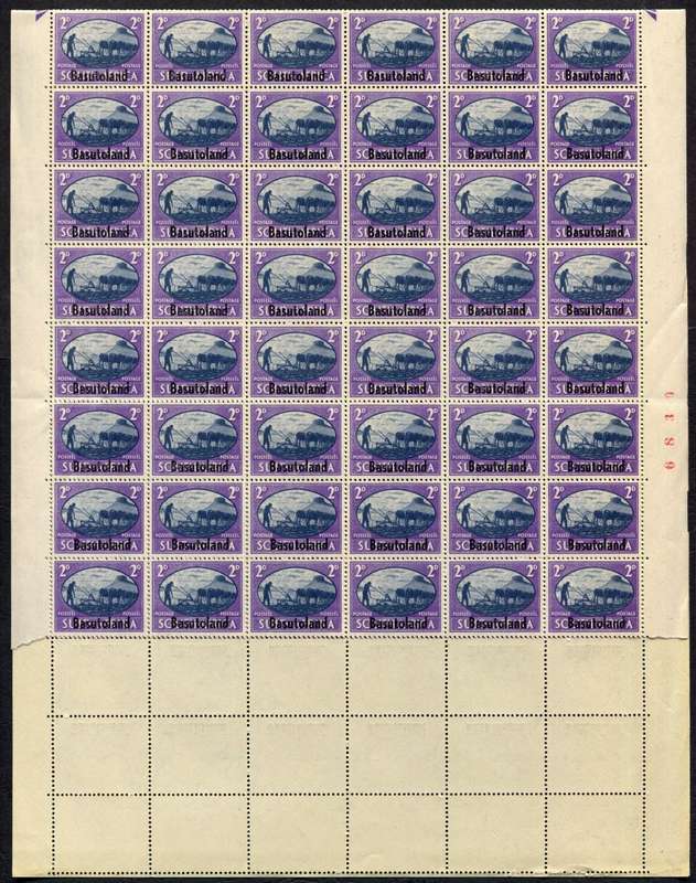 Basutoland - Part Sheet of 108 - 1945 - MNH