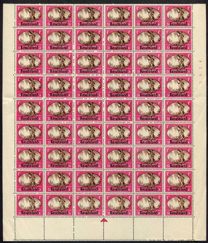 Basutoland - Part Sheet of 54 - 1945 - MNH