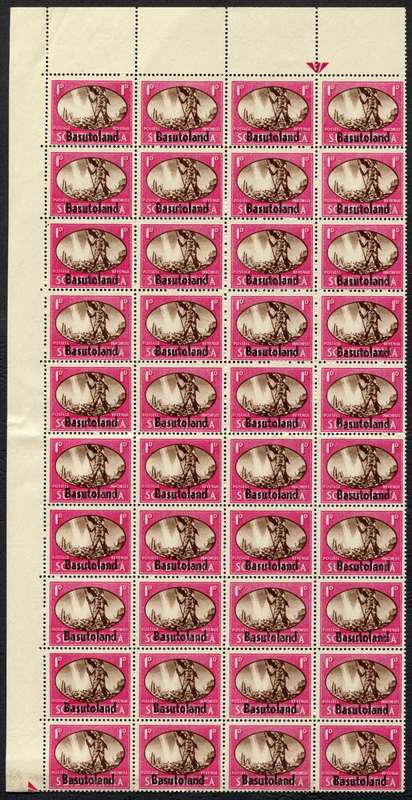 Basutoland - Part Sheet of 40 - 1945 - MNH