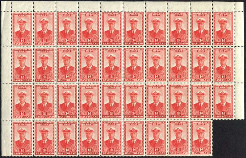 Basutoland - Part Sheet of 39 - 1947 - MNH
