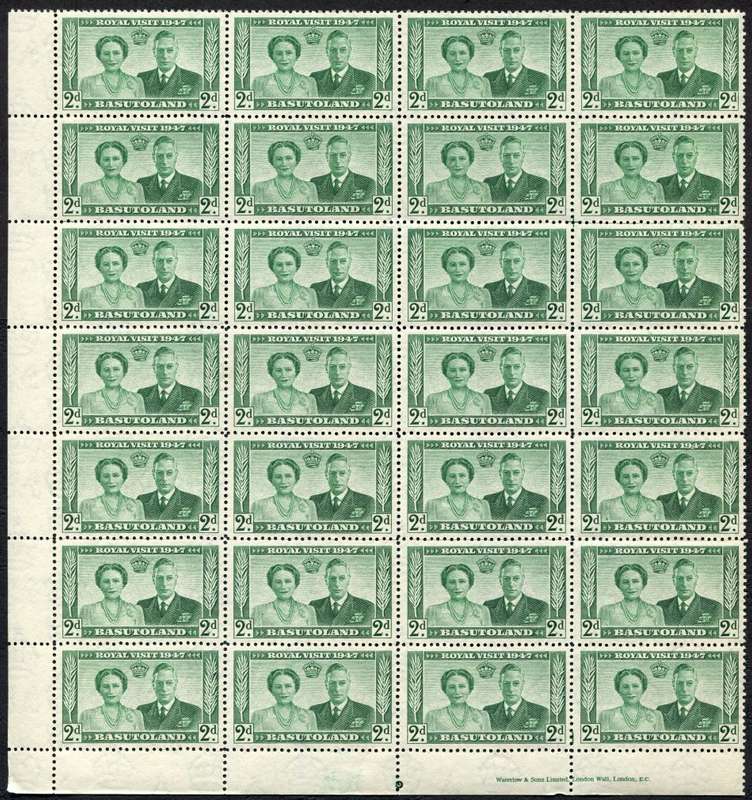 Basutoland - Block of 28 - 1947 - MNH