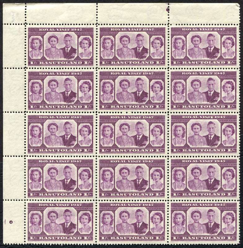 Basutoland - Block of 15 - 1947 - MNH
