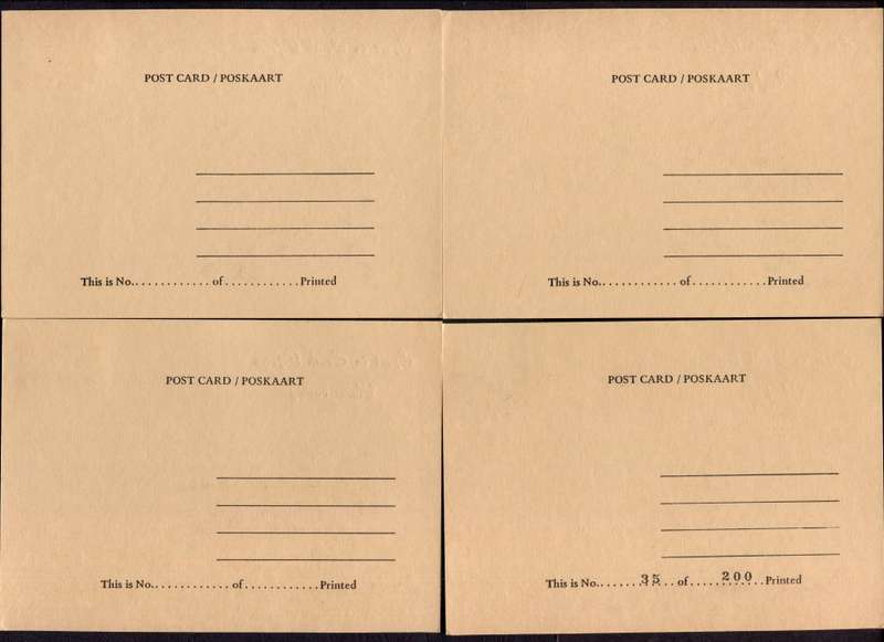 RSA - Set of 4 Maxi-Post Cards Limited Edition