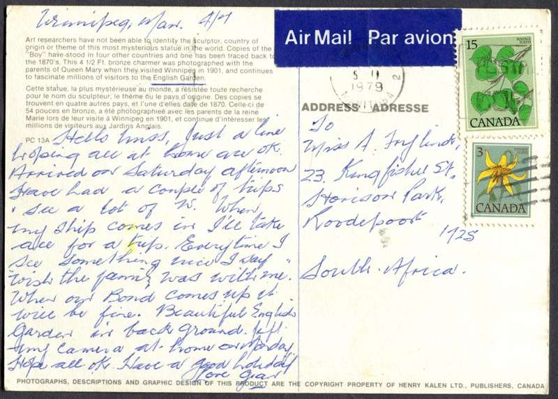 Canada - Post Card