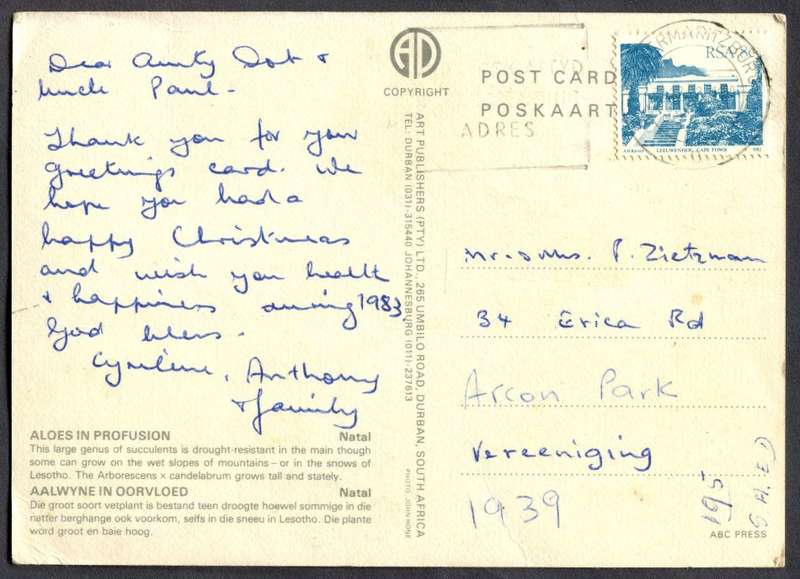 RSA - Post Card