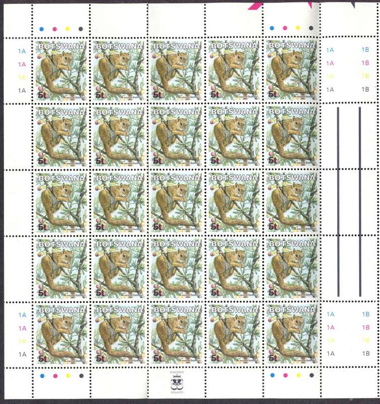 Botswana - Full Sheet of 50 - 2002 - MNH