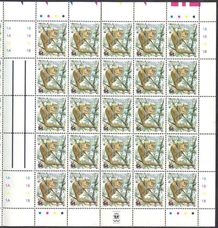 Botswana - Full Sheet of 50 - 2002 - MNH